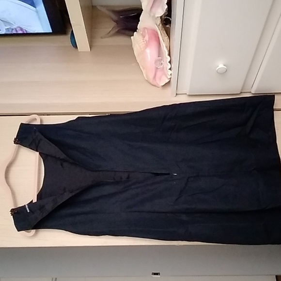 Elegant Black Sleeveless Dress Sz 14 - Picture 4 of 5